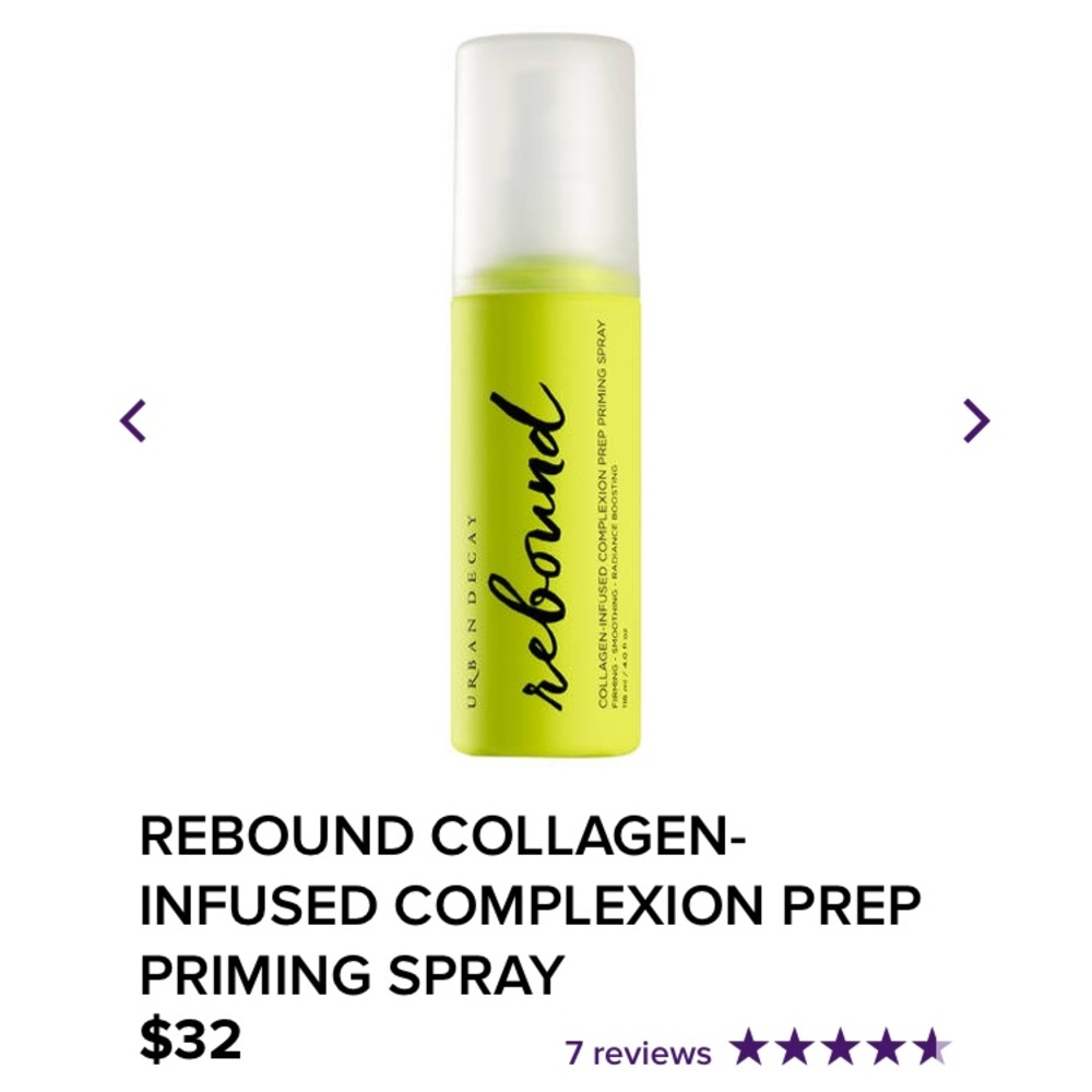 Complexion Prep Priming Spray, collagen infused